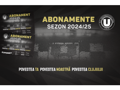FC Universitatea Cluj dă startul campaniei de abonamente pentru sezonul 2024/2025