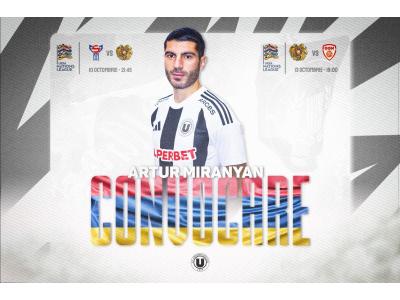 Artur Miranyan la prima convocare după transferul la ”U”