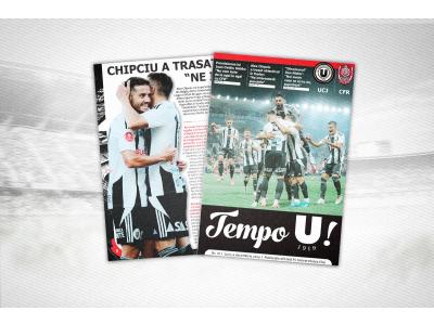 Tempo U! nr. 18 - programul de joc al partidei dintre ”U” Cluj și CFR