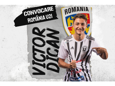 România U21. O nouă convocare pentru Victor Dican la națională