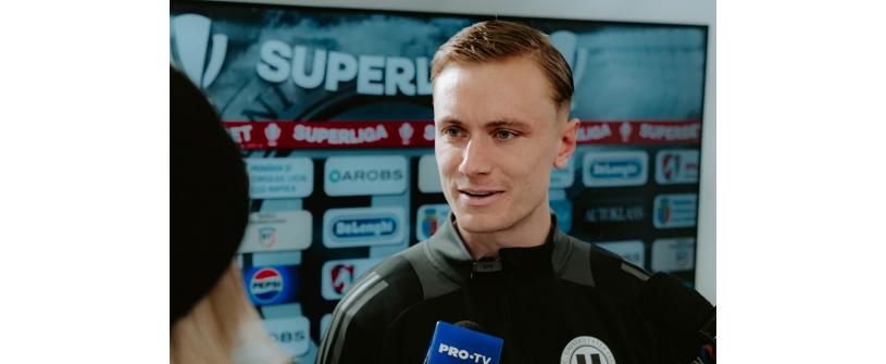 Jasper van der Werff are un singur obiectiv în meciul cu Dinamo: „Sperăm să luăm cele trei puncte"